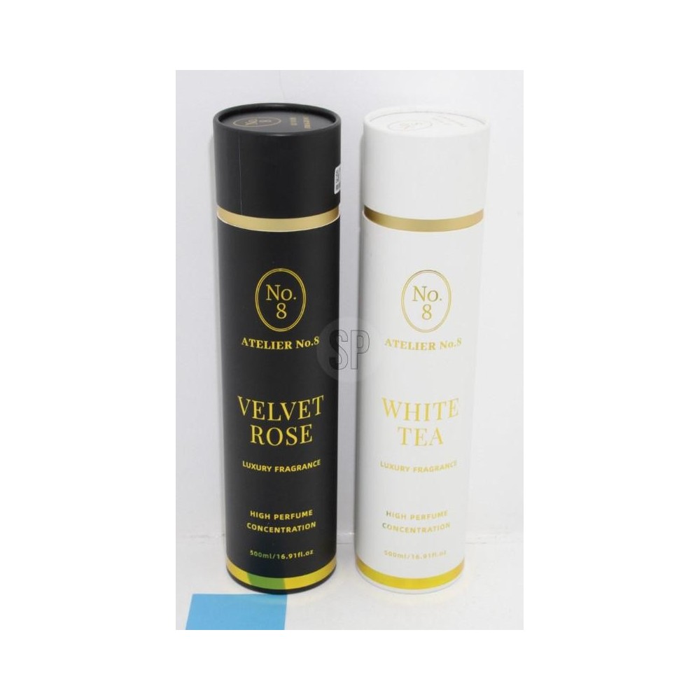 DIFFUSORE VETRO SCATOLATO 500 ML. 2 FRAGRANZE